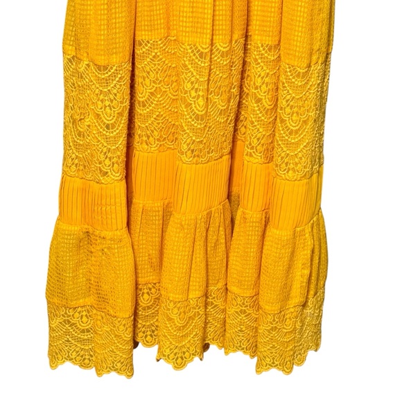 HD in Paris | Anthropologie Villanelle Lace Midi Length Sleeveless Dress Small - Picture 7 of 11